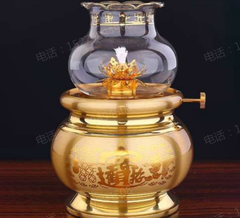 金色招财佛灯