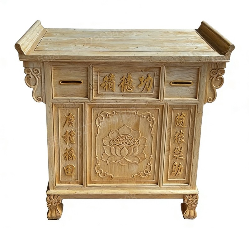 小型寺院实木功德箱