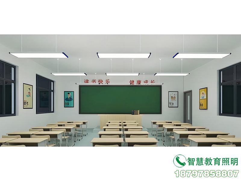 通海县学校学生教室长条黑板灯