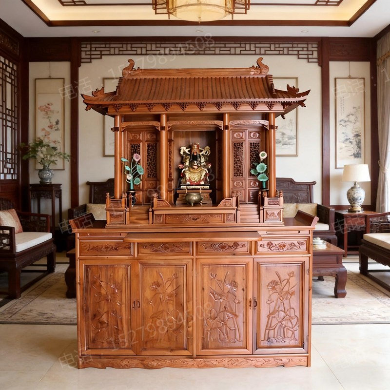 西峰带柜屋顶神台